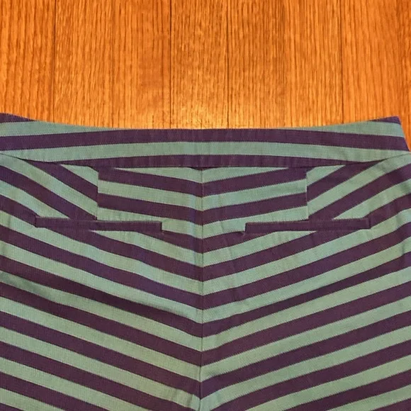 J. Crew Striped Blue and Green Shorts Size 6 - Picture 8 of 11